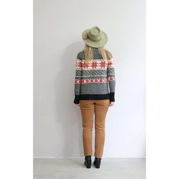 Telluride Lambswool Holiday Snowflake Sweater in Women's Extra Small to Small - Picture 6 of 9